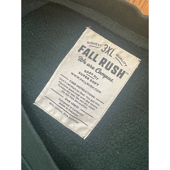 Stetson University Green Crewneck Pullover Sweatshirt Mens Size 3XL - Picture 4 of 6